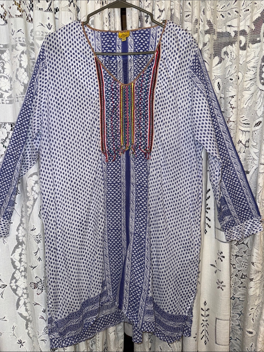 Roberta Roller Rabbit boho tunic dress xl